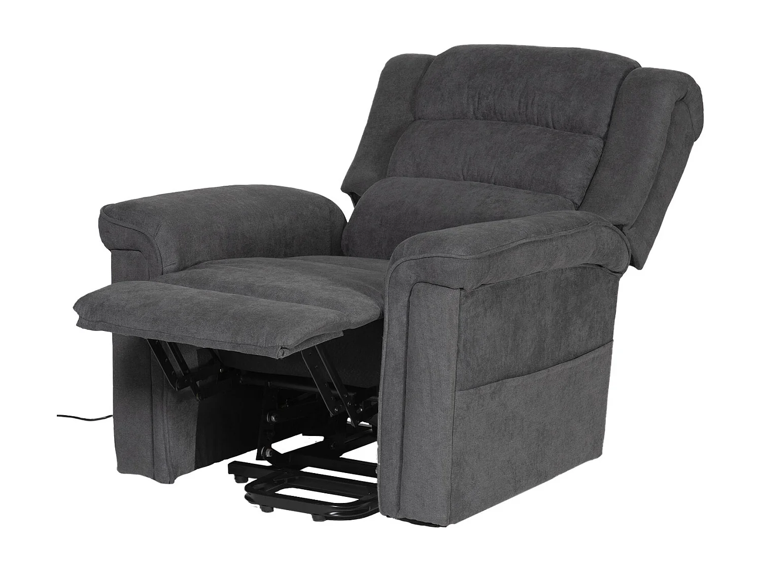 Fauteuil électrique inclinable BERNIE gris - HAPPY GARDEN