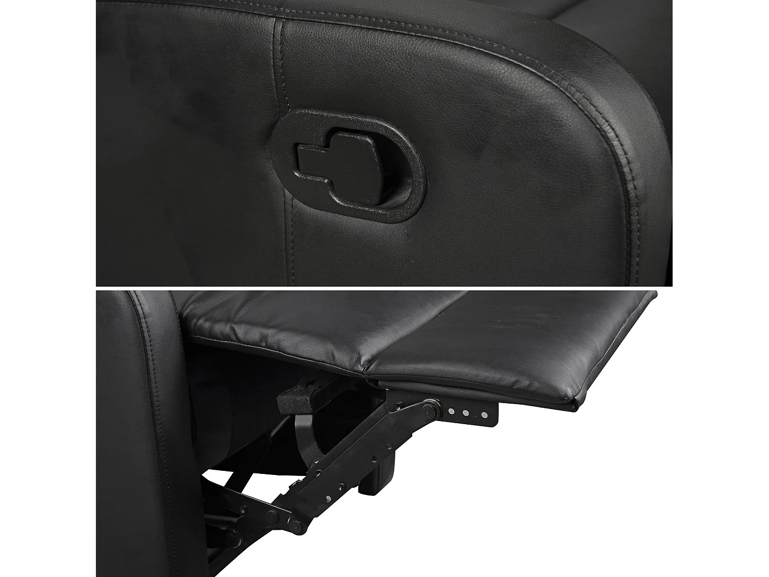 Fauteuil inclinable MAX noir - HAPPY GARDEN