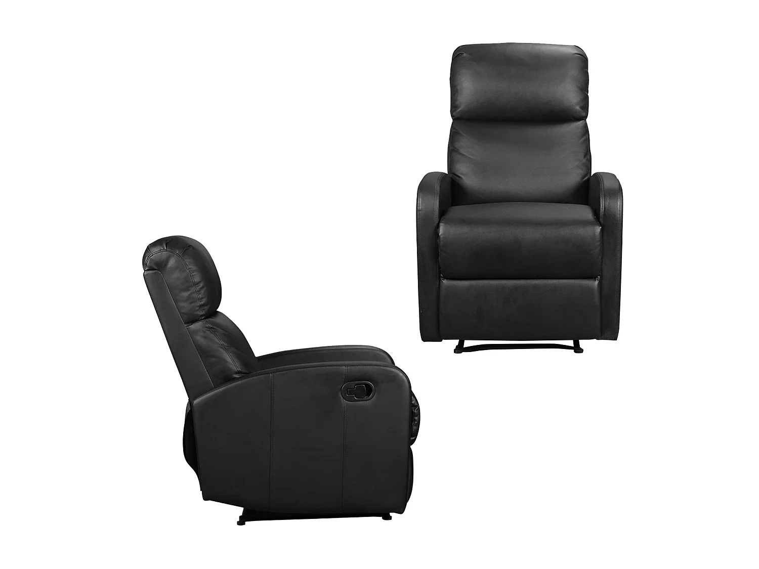 Fauteuil inclinable MAX noir - HAPPY GARDEN