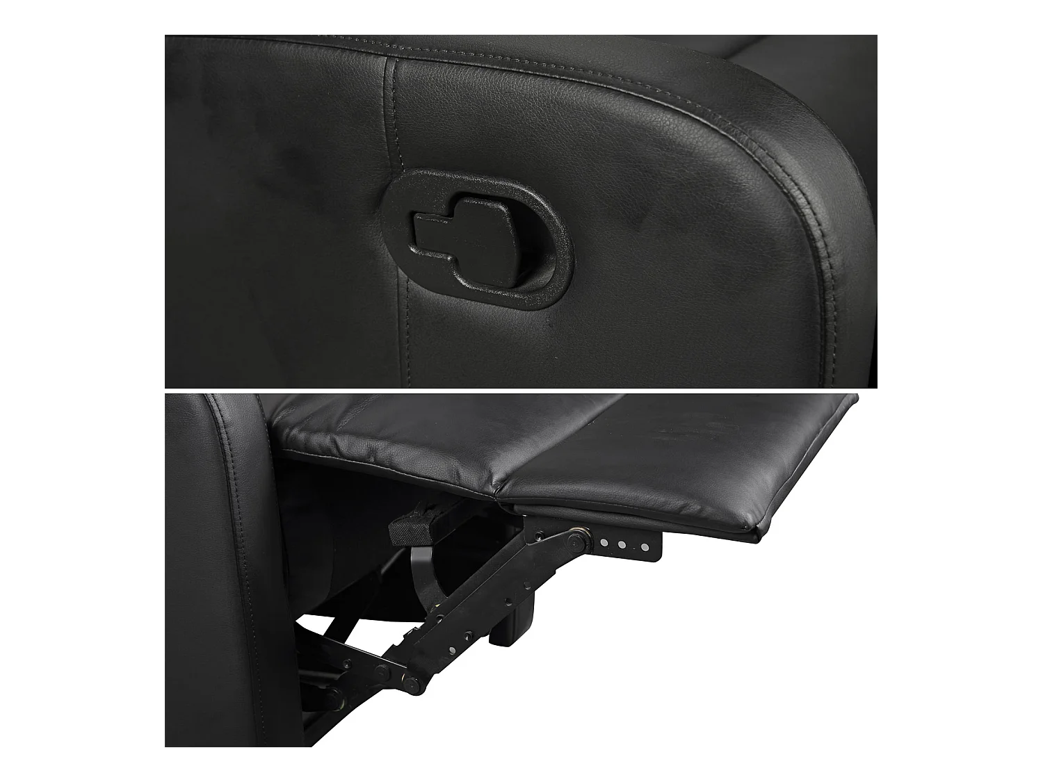Fauteuil inclinable MAX noir - HAPPY GARDEN