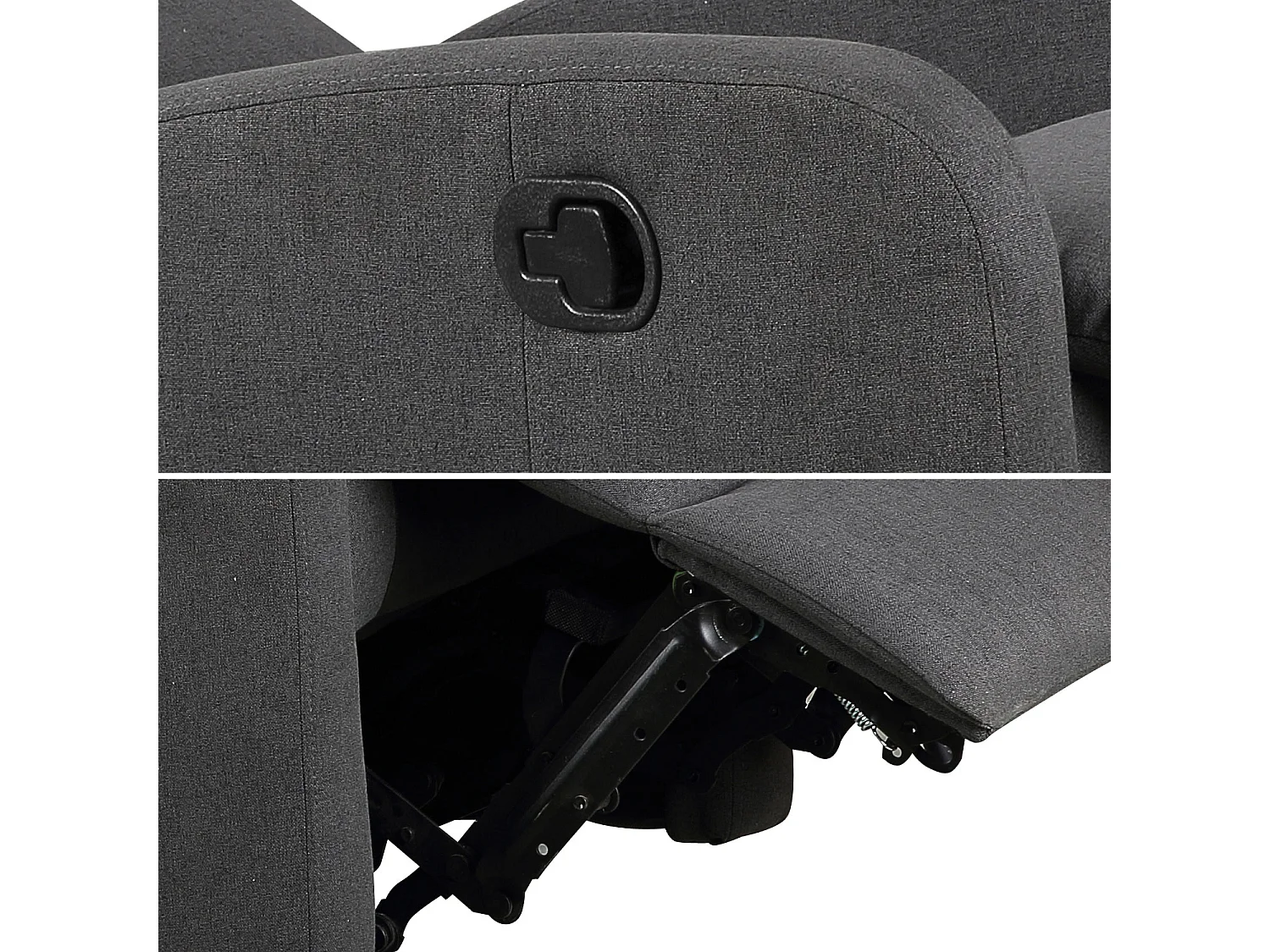 Sillón reclinable MAX gris antracita - HAPPY GARDEN