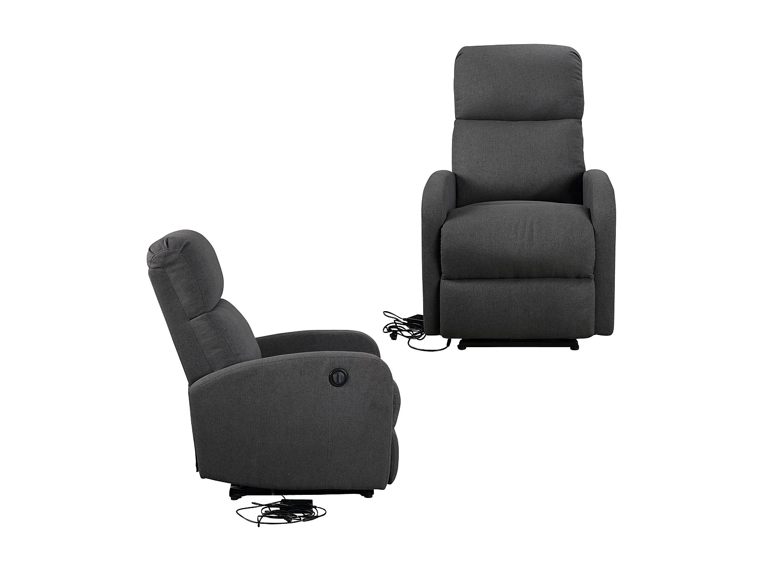 Fauteuil électrique inclinable RELAX gris anthracite - HAPPY GARDEN