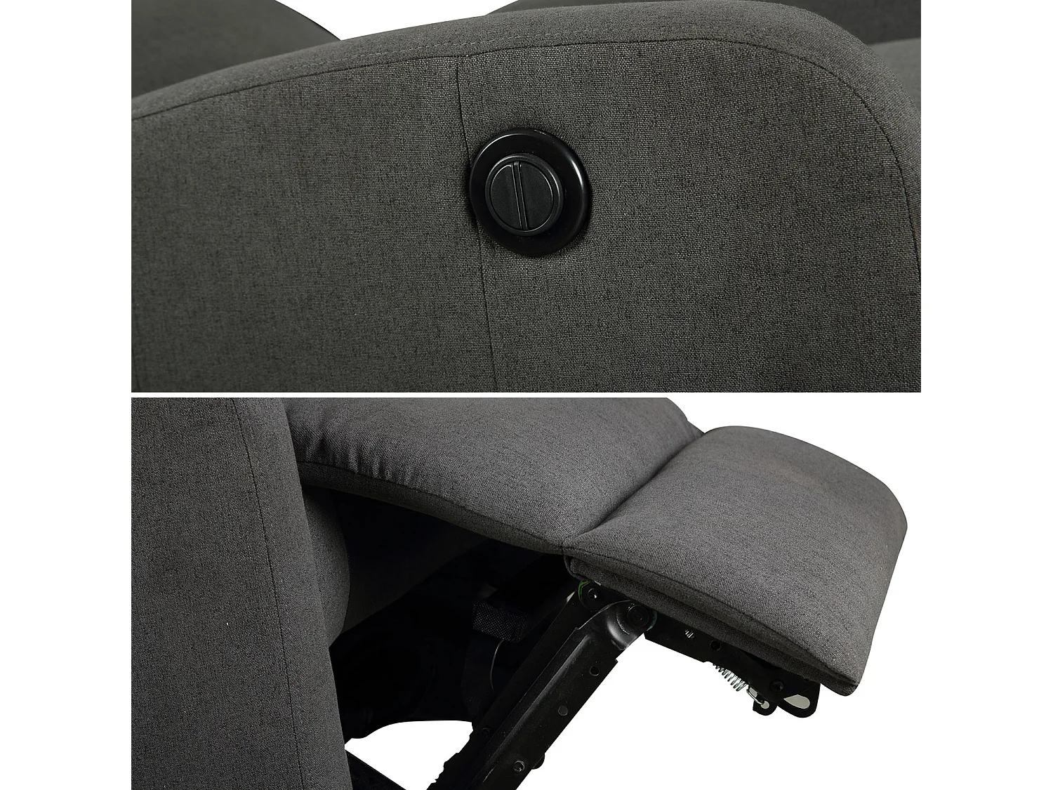 Fauteuil électrique inclinable RELAX gris anthracite - HAPPY GARDEN