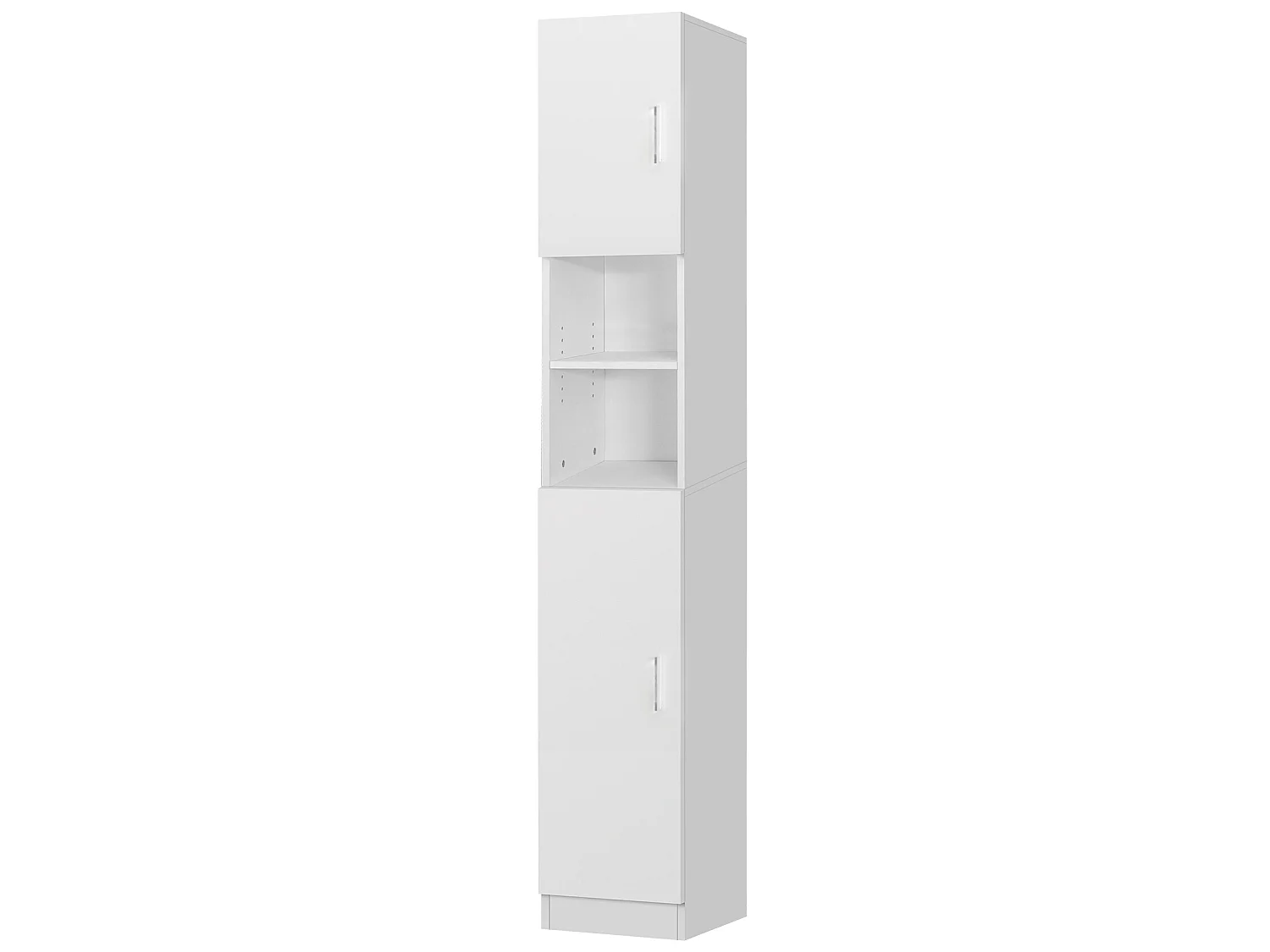 Armario alto baño columna estrecha MDF blanco 30x190x25 cm ML-DESIGN