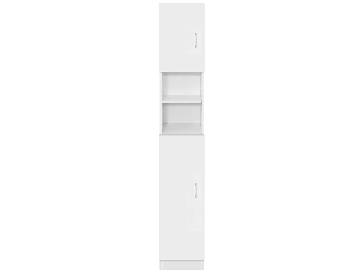 Armario alto baño columna estrecha MDF blanco 30x190x25 cm ML-DESIGN