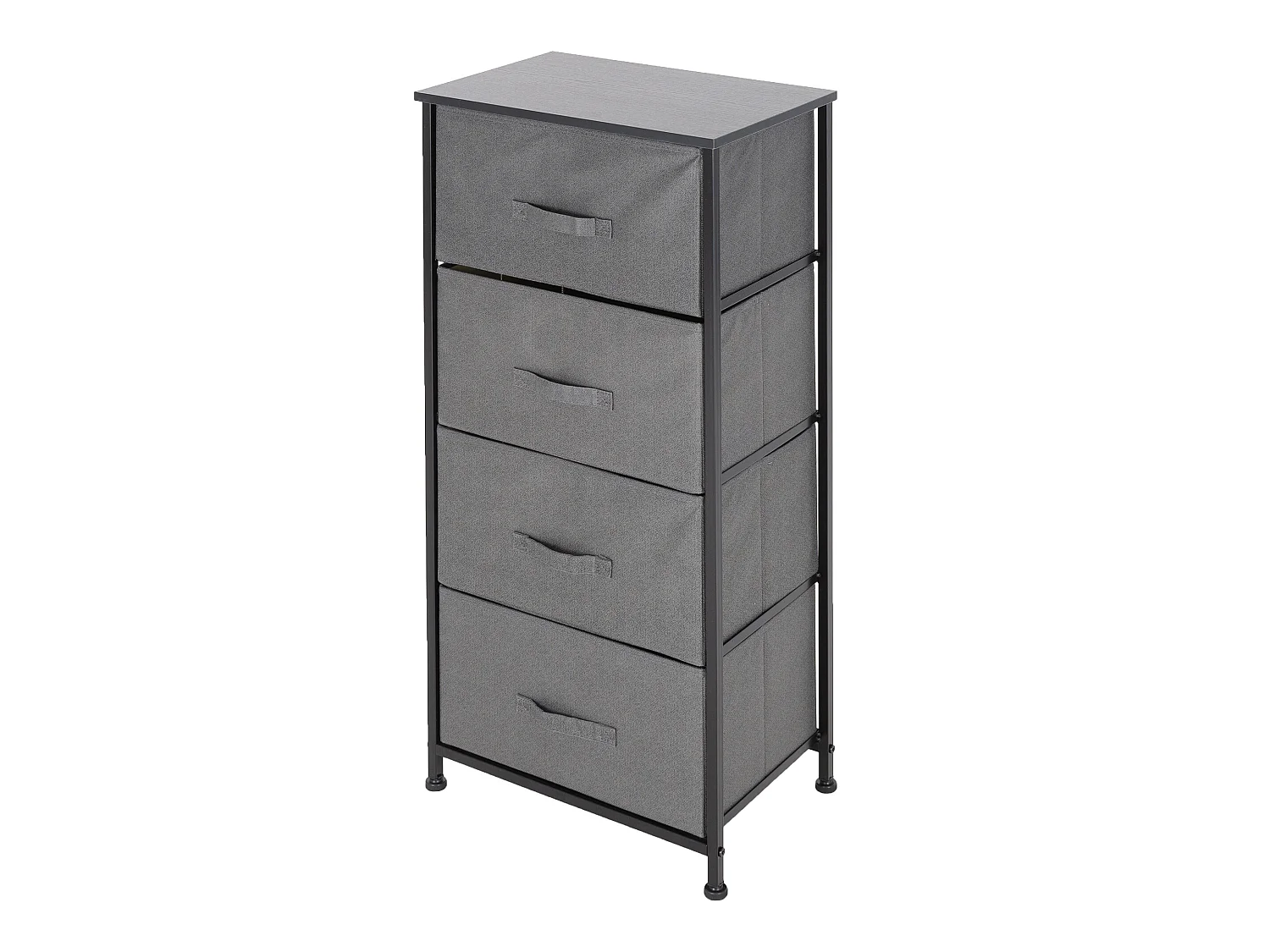 Commode penderie étagère cadre noir 45x30x94 cm ML-DESIGN
