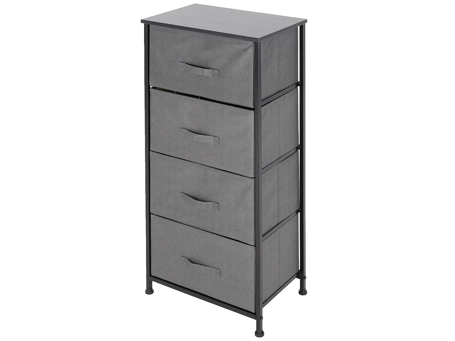 Commode penderie étagère cadre noir 45x30x94 cm ML-DESIGN