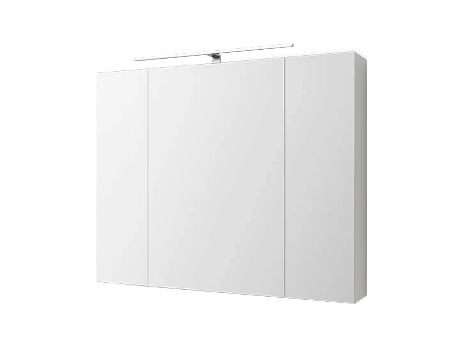Armoire de toilette salle de bain avec miroir et LED 90,4x72x15 cm ML-DESIGN