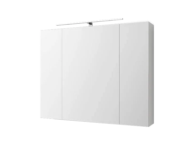 Armoire de toilette salle de bain avec miroir et LED 90,4x72x15 cm ML-DESIGN