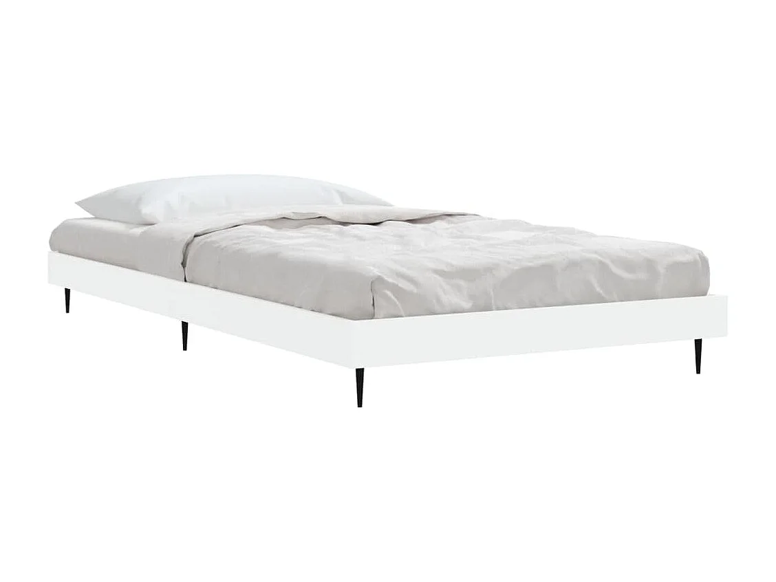 Estrutura de cama 100x200 cm derivados de madeira branco