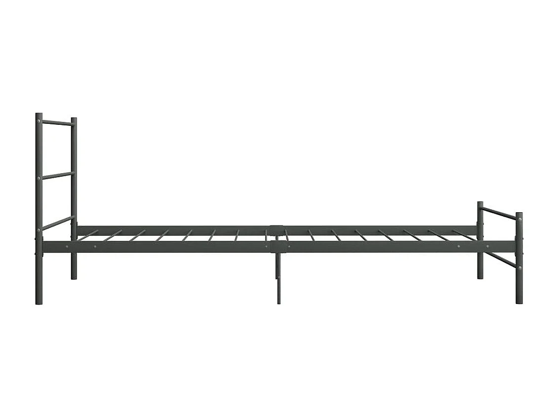 Estrutura de cama 90x200 cm metal cinzento