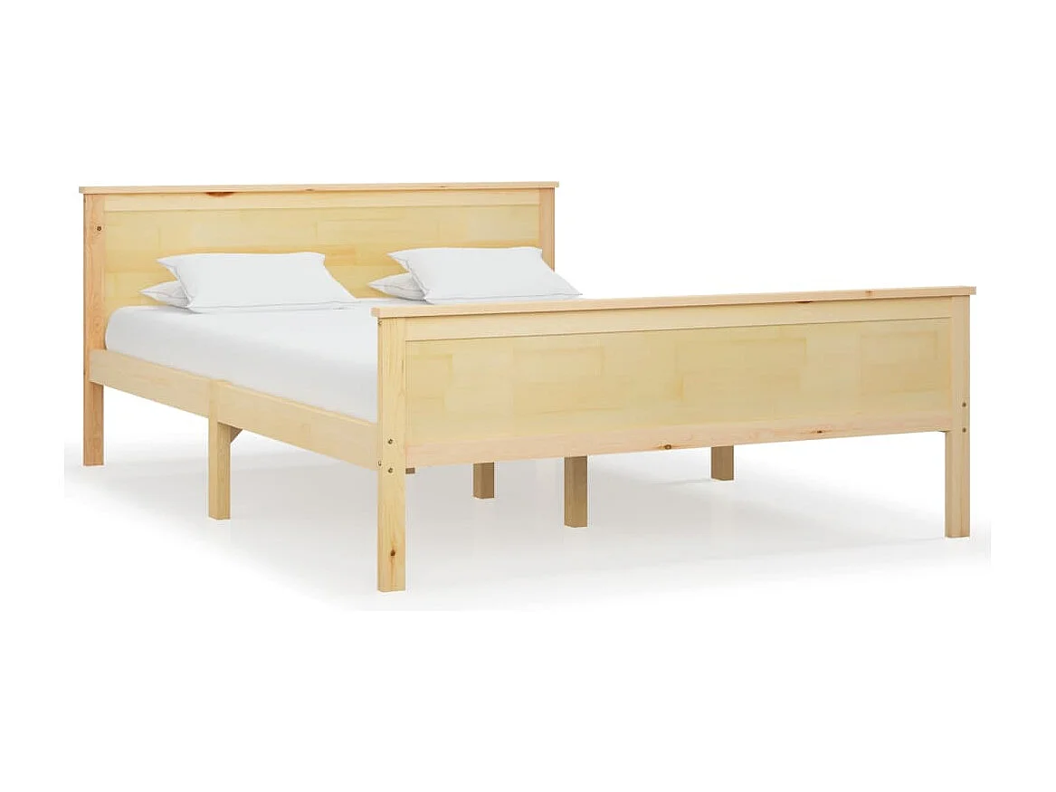 Estrutura de cama 160x200 cm pinho maciço