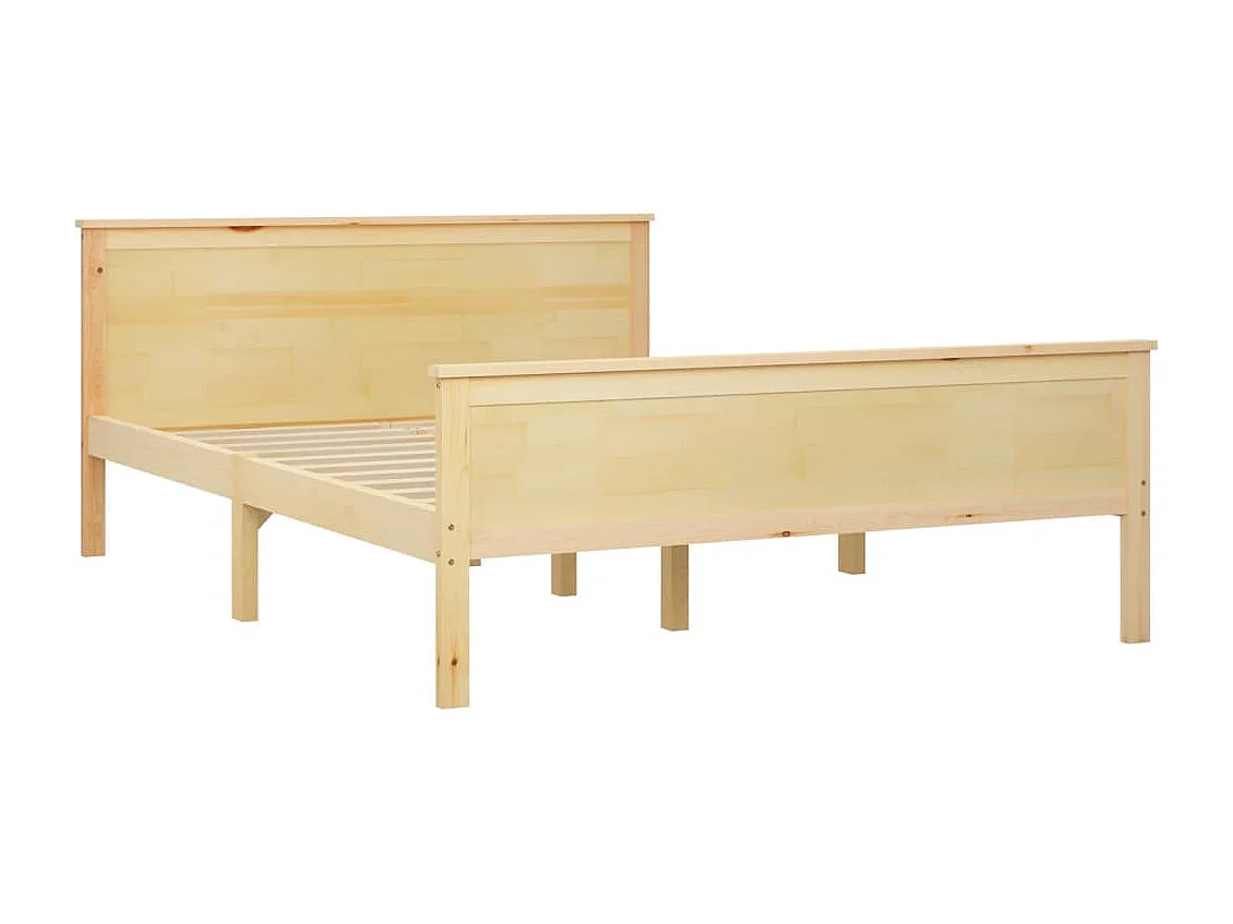 Estrutura de cama 160x200 cm pinho maciço