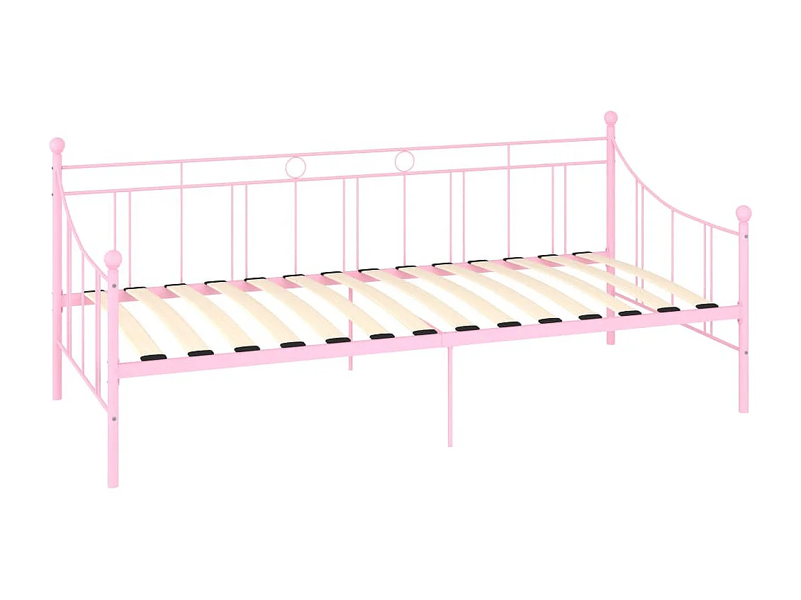 Cadre de lit de repos Rose Métal 90 x 200 cm