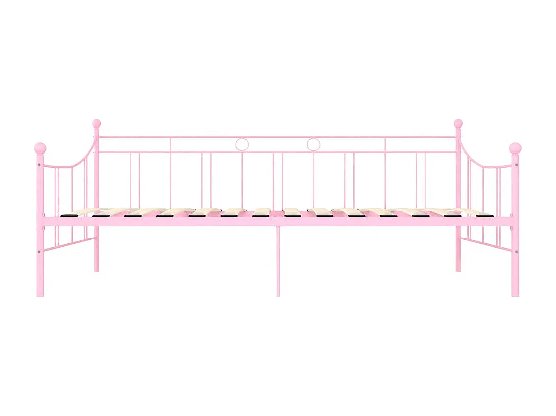 Cadre de lit de repos Rose Métal 90 x 200 cm
