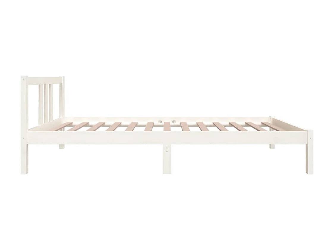 Estructura de cama madera maciza blanco 90x200 cm