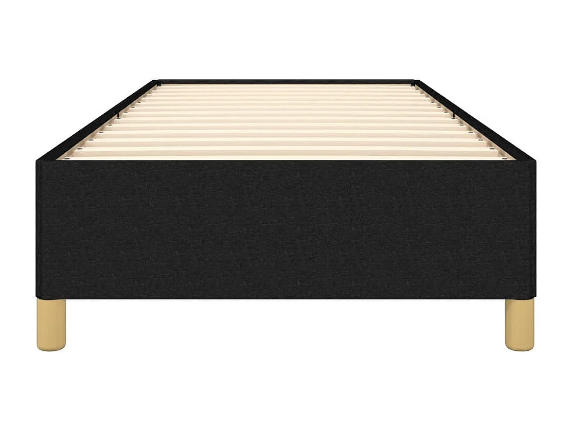 Cadre de lit Noir 90x200 cm Tissu