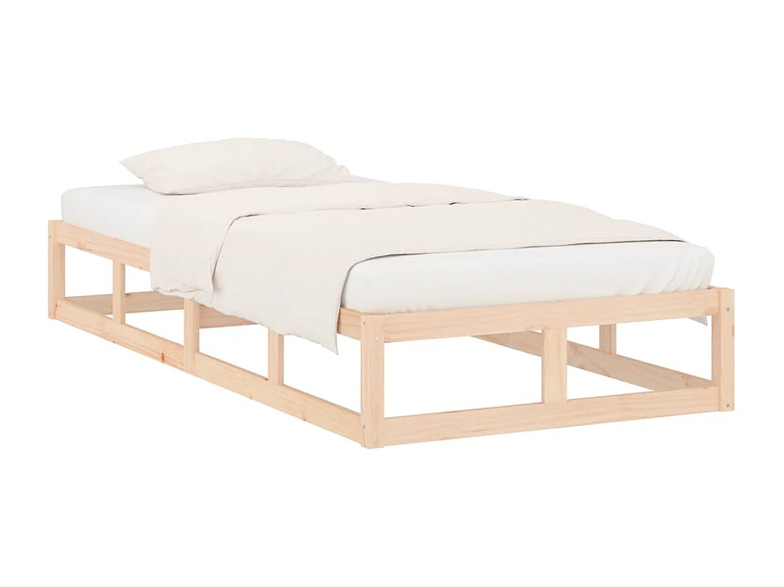 Estrutura de cama 90x200 cm madeira maciça