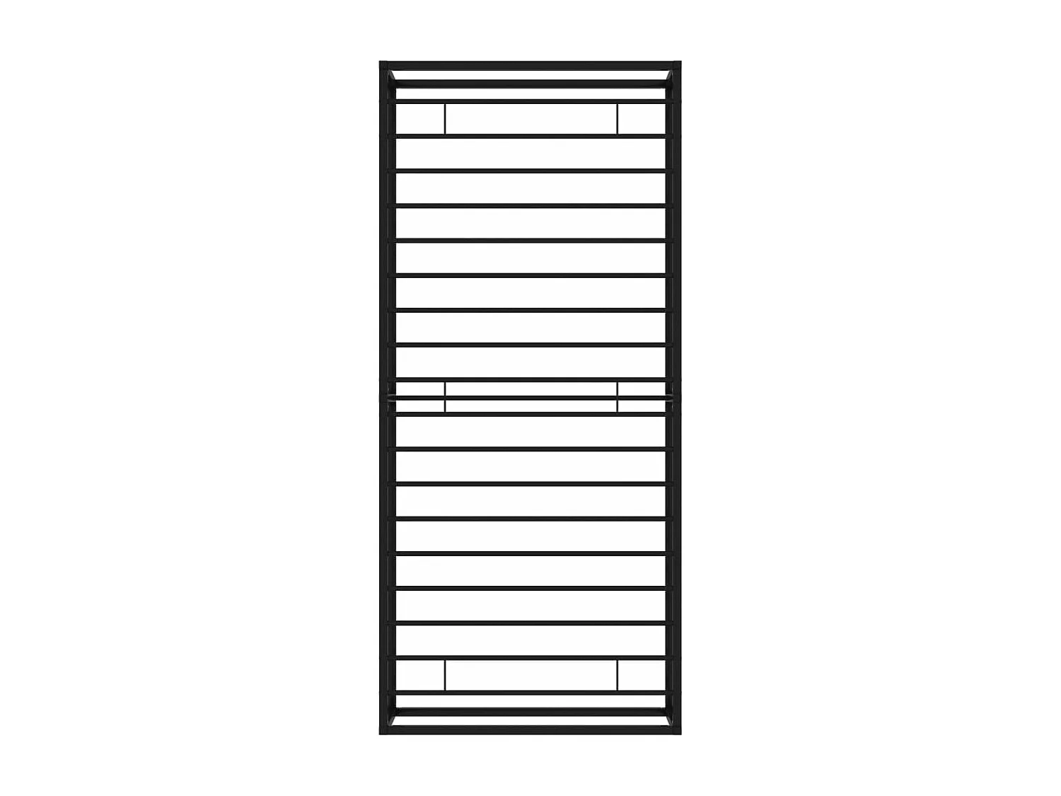 Estrutura de cama 90x200 cm metal preto