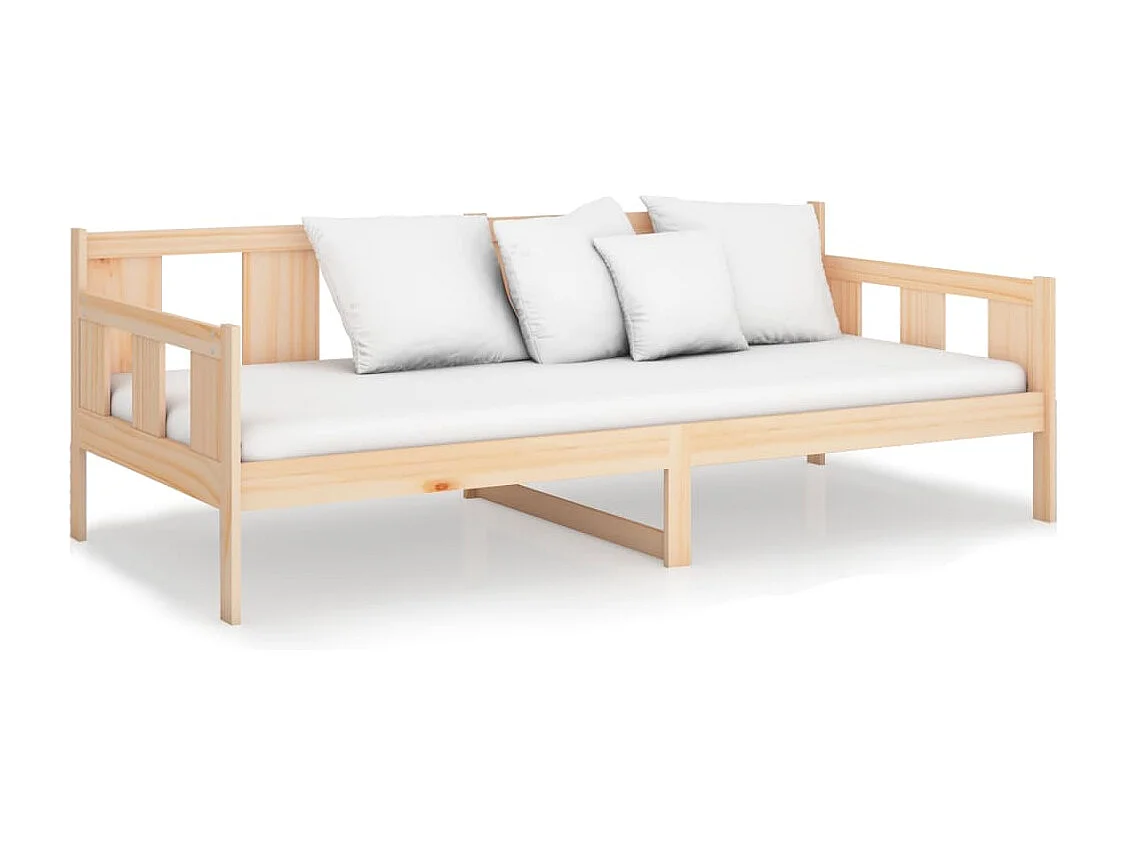 Sofá-cama 90 x 200 cm madeira de pinho maciça