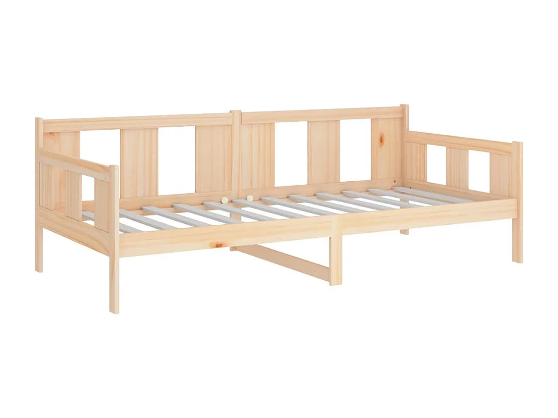 Sofá-cama 90 x 200 cm madeira de pinho maciça