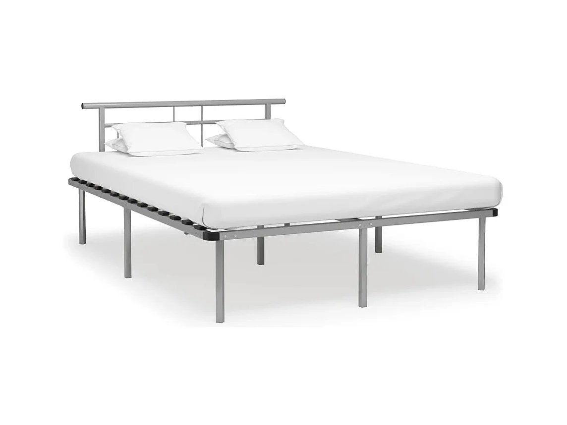 Bedframe metaal grijs 160x200 cm