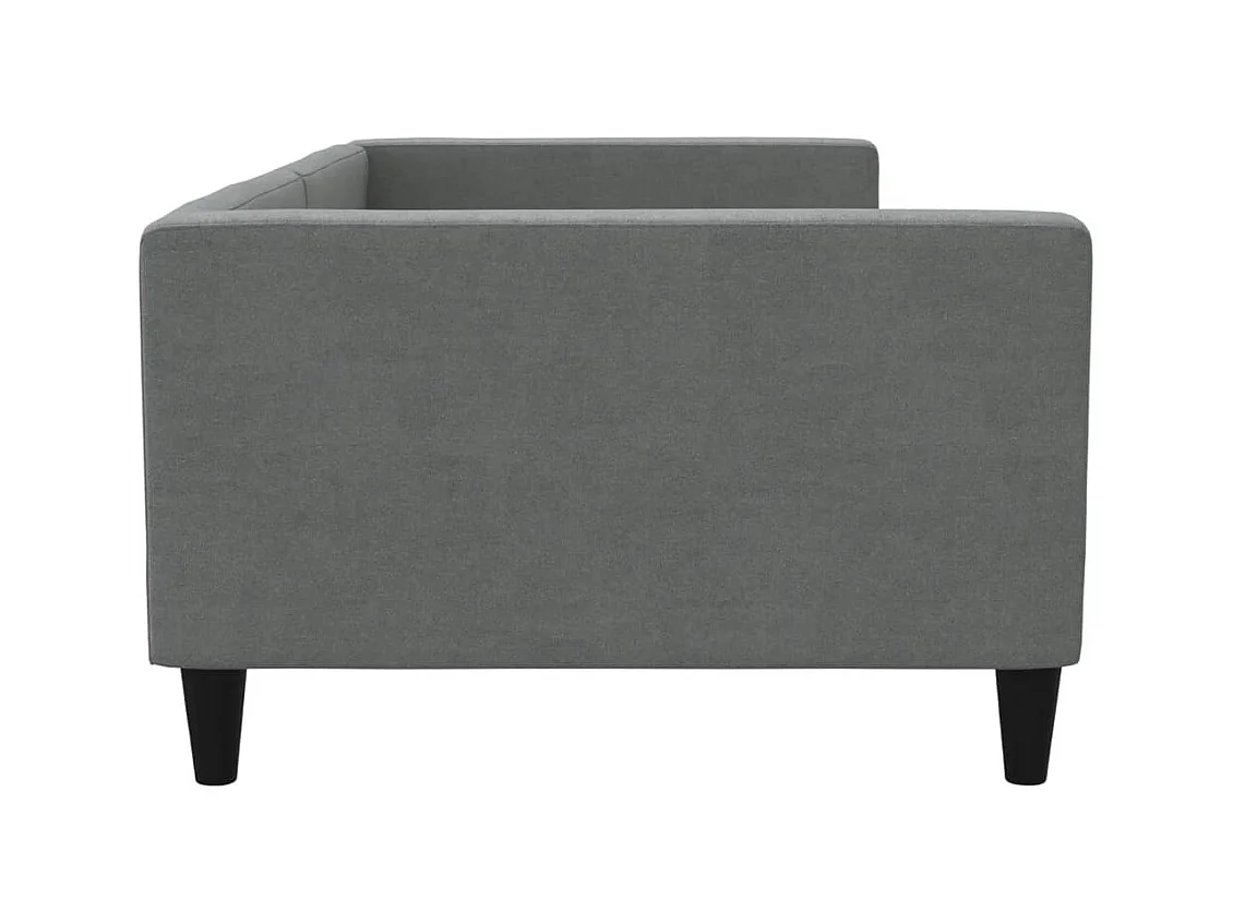 Lit de repos gris foncé 100x200 cm tissu
