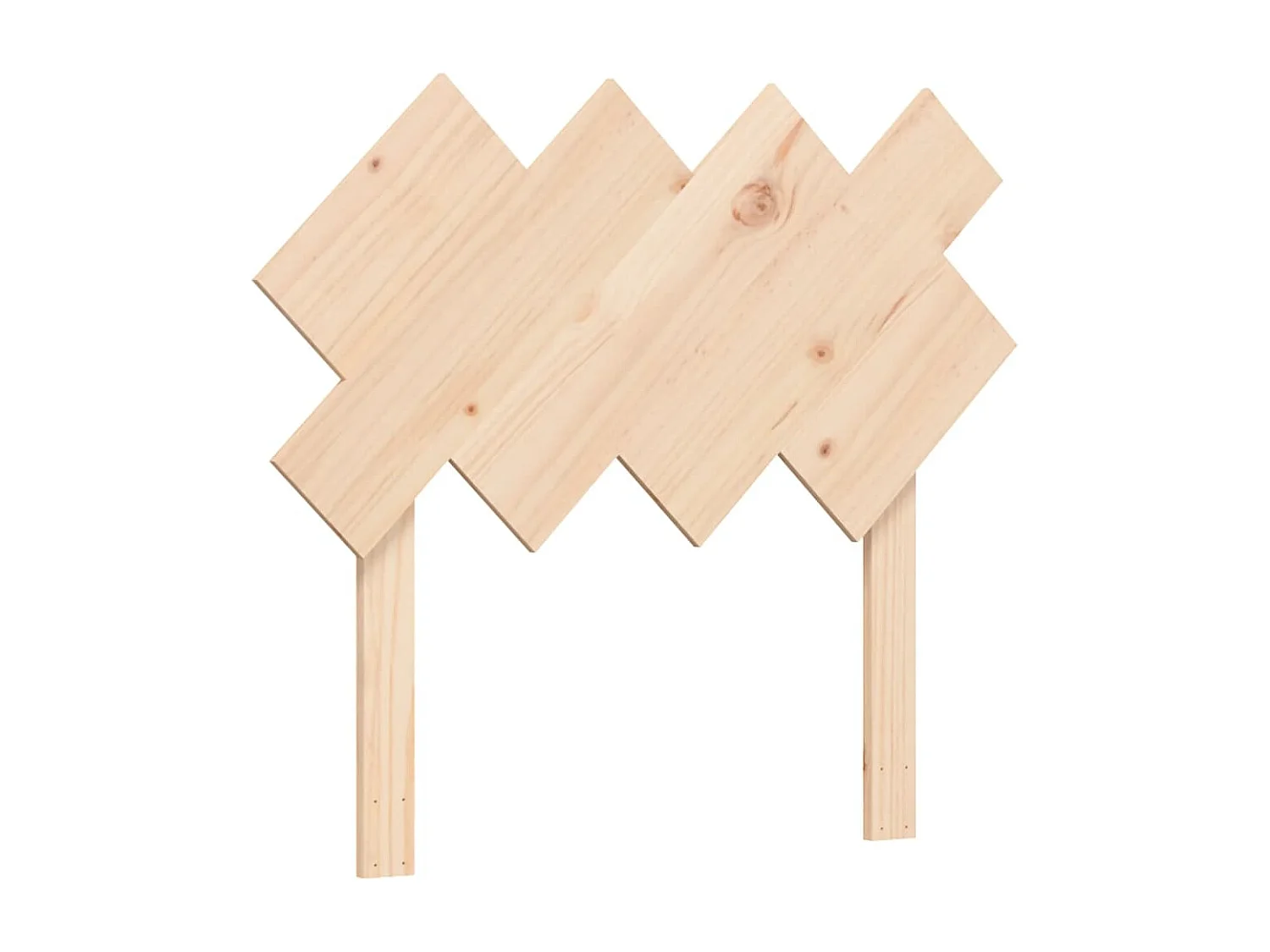 Cadre de lit avec tête de lit simple bois massif