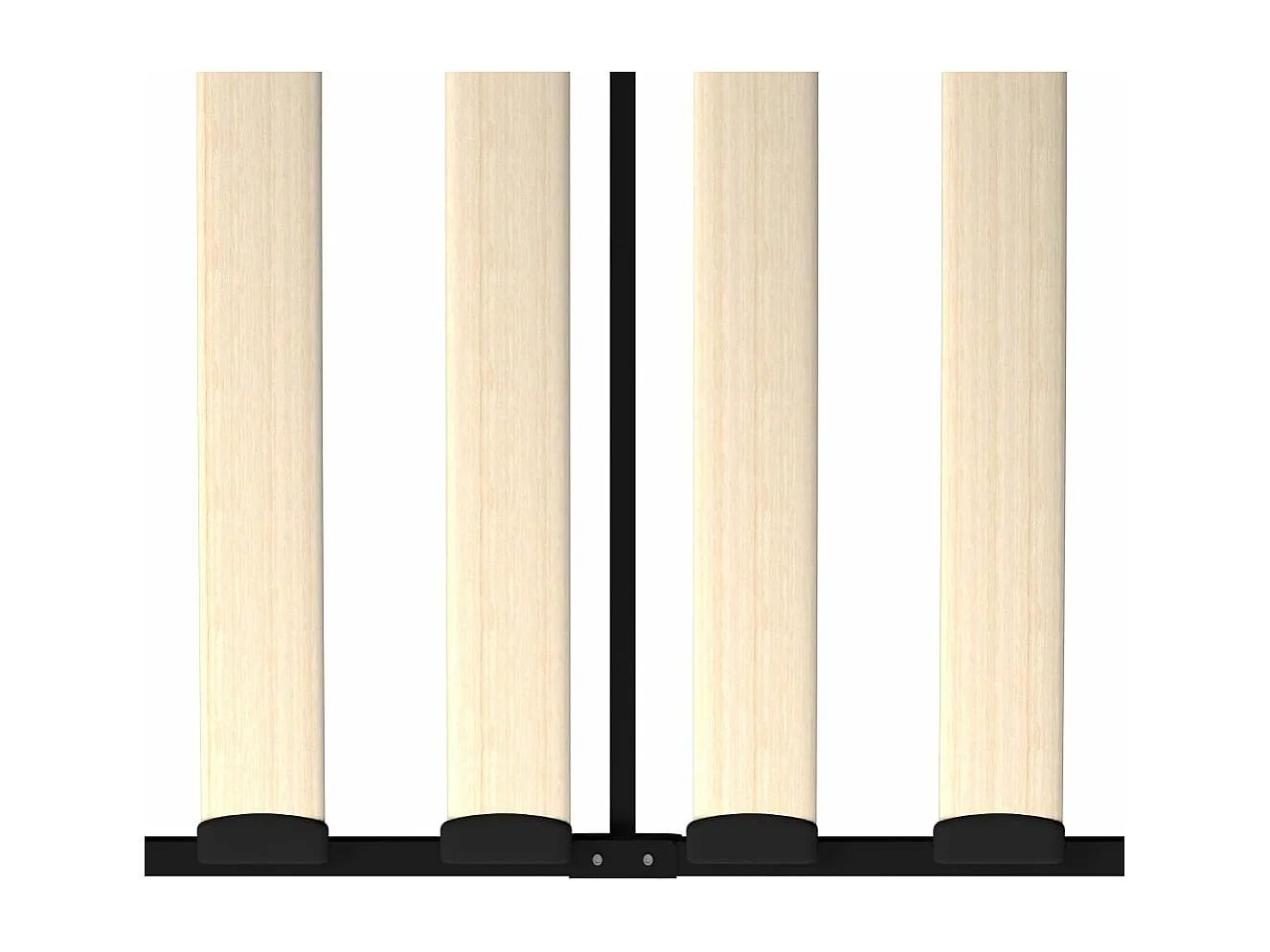 Estructura de cama de metal negro 90x200 cm