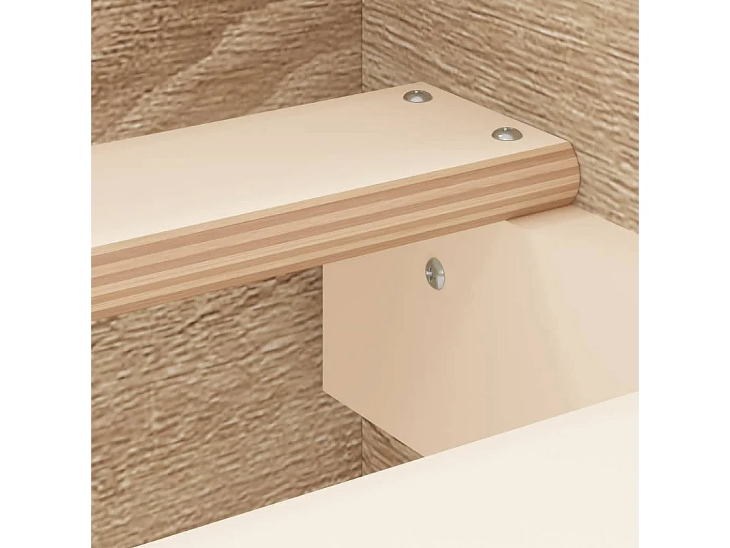 Cadre de lit tête de lit et pied de lit chêne sonoma 160x200 cm