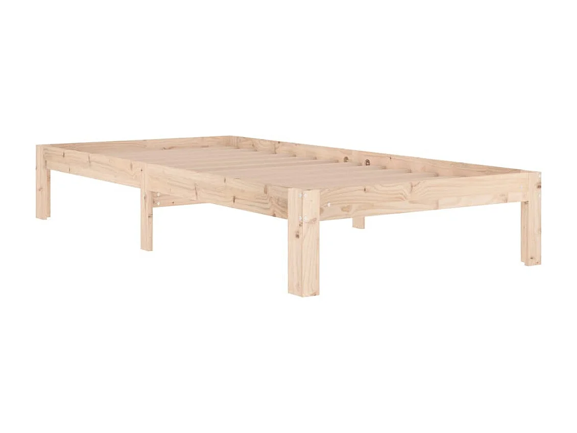 Estrutura de cama solteiro 90x190 cm madeira maciça