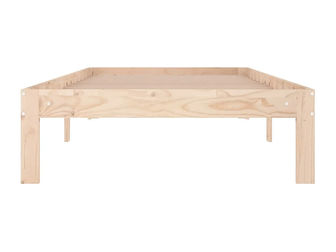 Estrutura de cama solteiro 90x190 cm madeira maciça