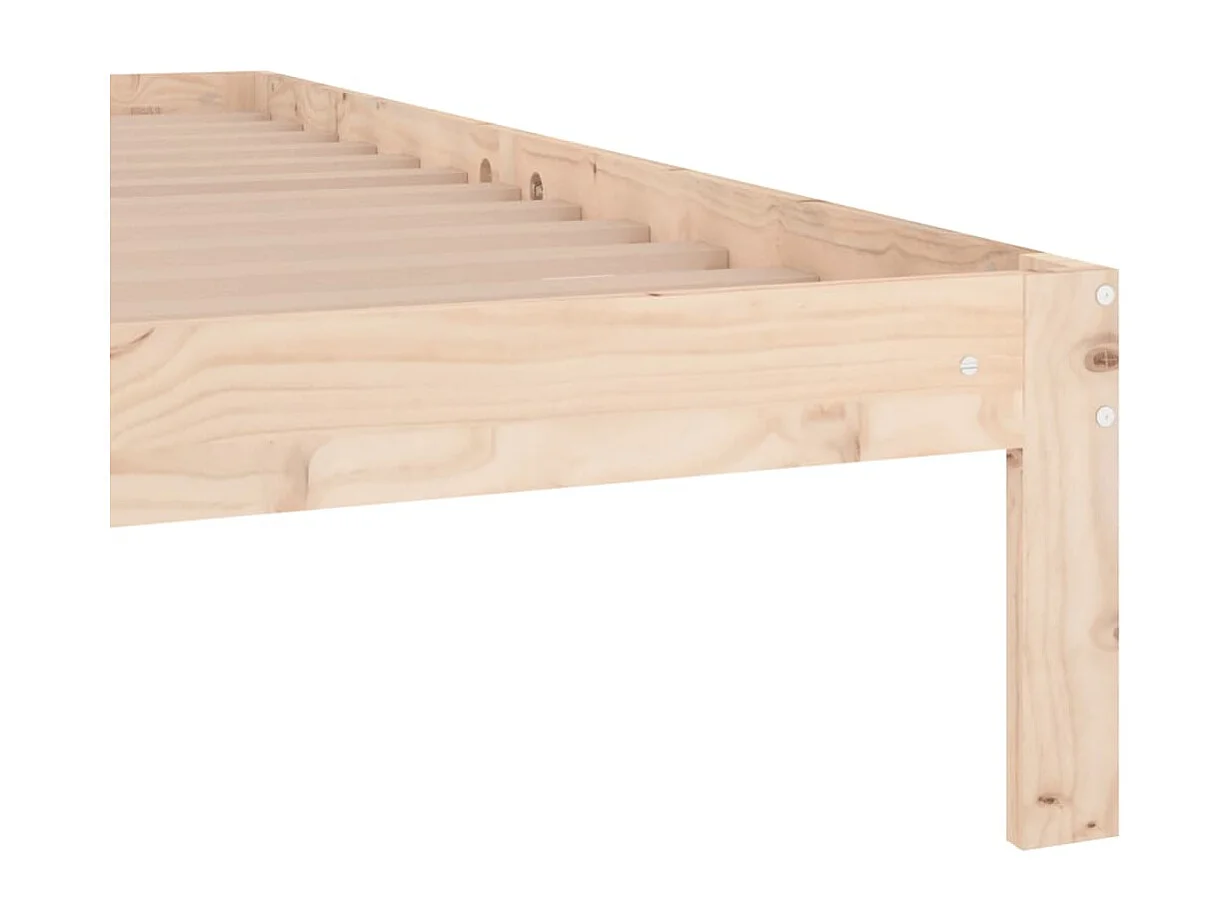 Estrutura de cama solteiro 90x190 cm madeira maciça