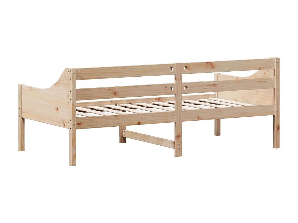 Sofá-cama 75x190 cm madeira de pinho maciça