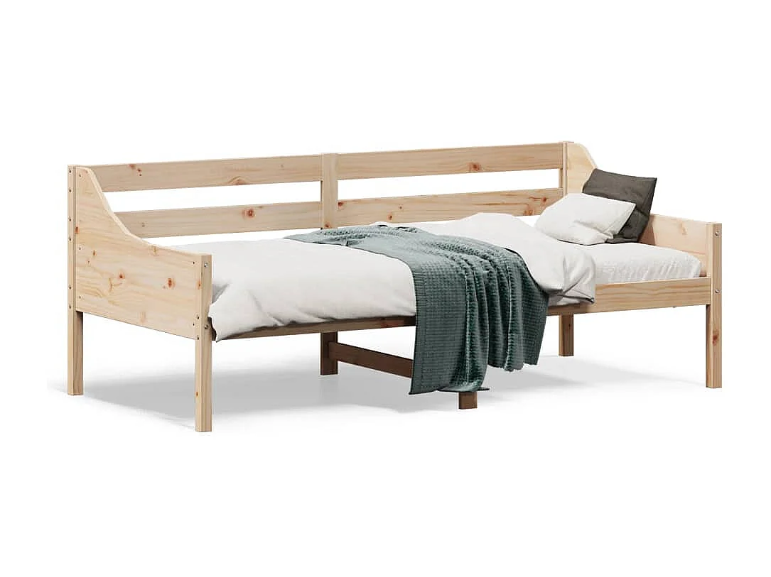 Sofá cama de madera maciza de pino 75x190 cm