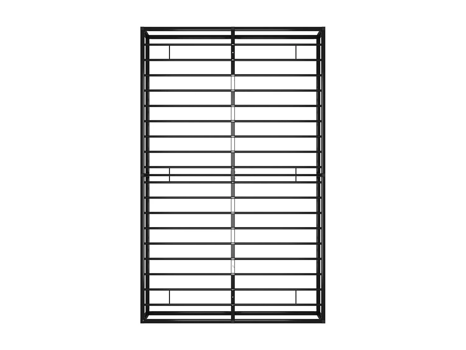Estructura de cama de metal negra 120x200 cm