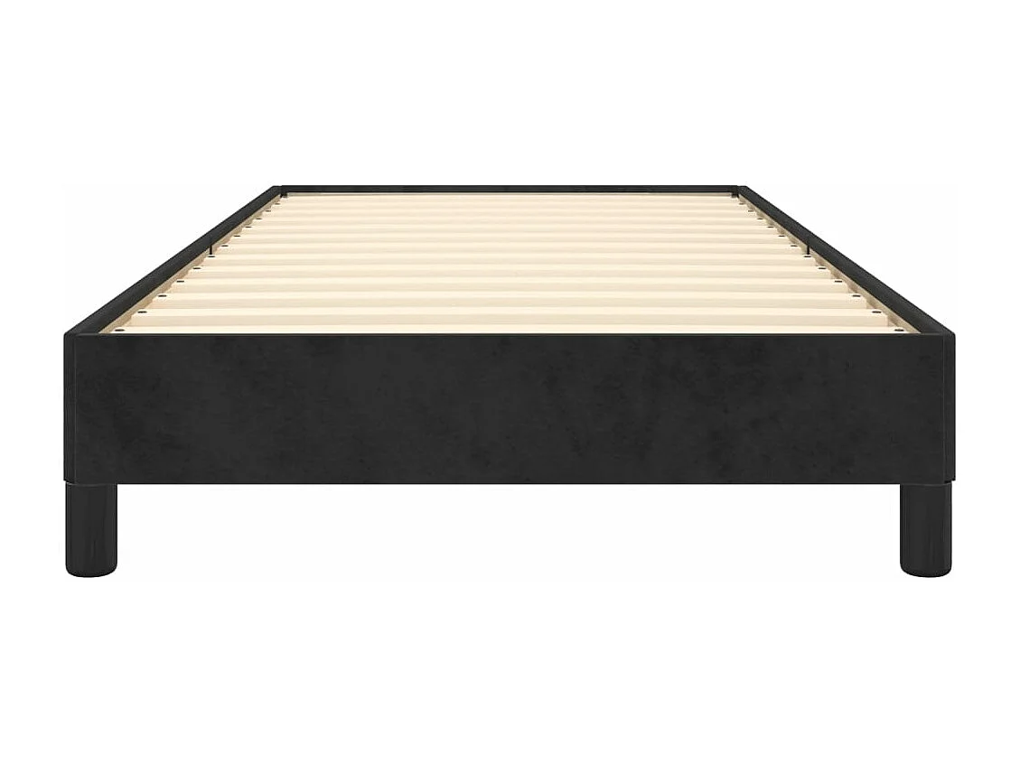 Cadre de lit Noir 90x200 cm Velours