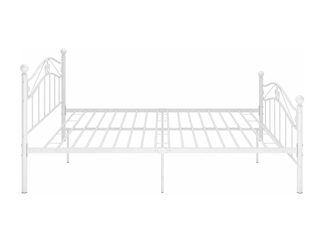 Estrutura de cama metal 160x200 cm branco