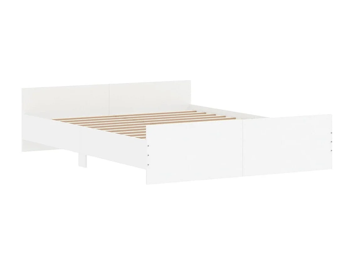 Estrutura cama c/ painéis de cabeceira e pés 140x200 cm branco