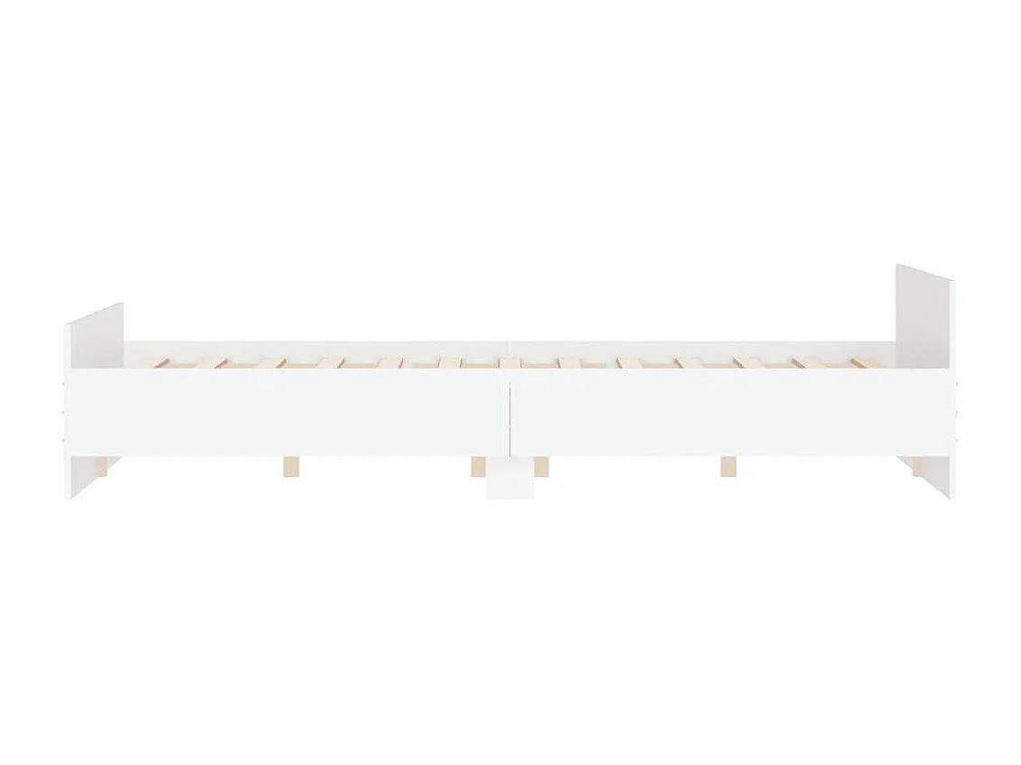 Estrutura cama c/ painéis de cabeceira e pés 140x200 cm branco