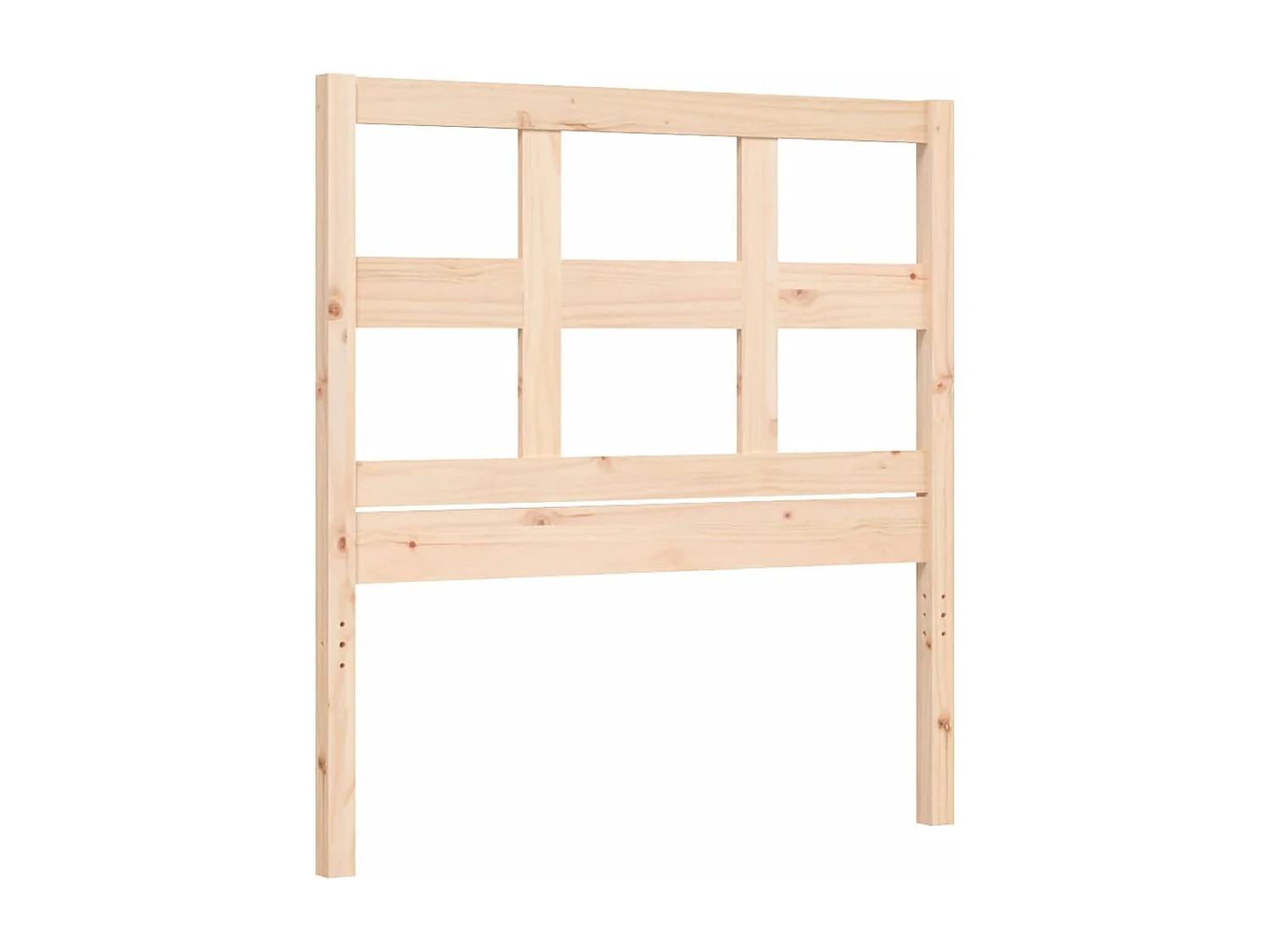 Estructura de cama con cabecero madera maciza
