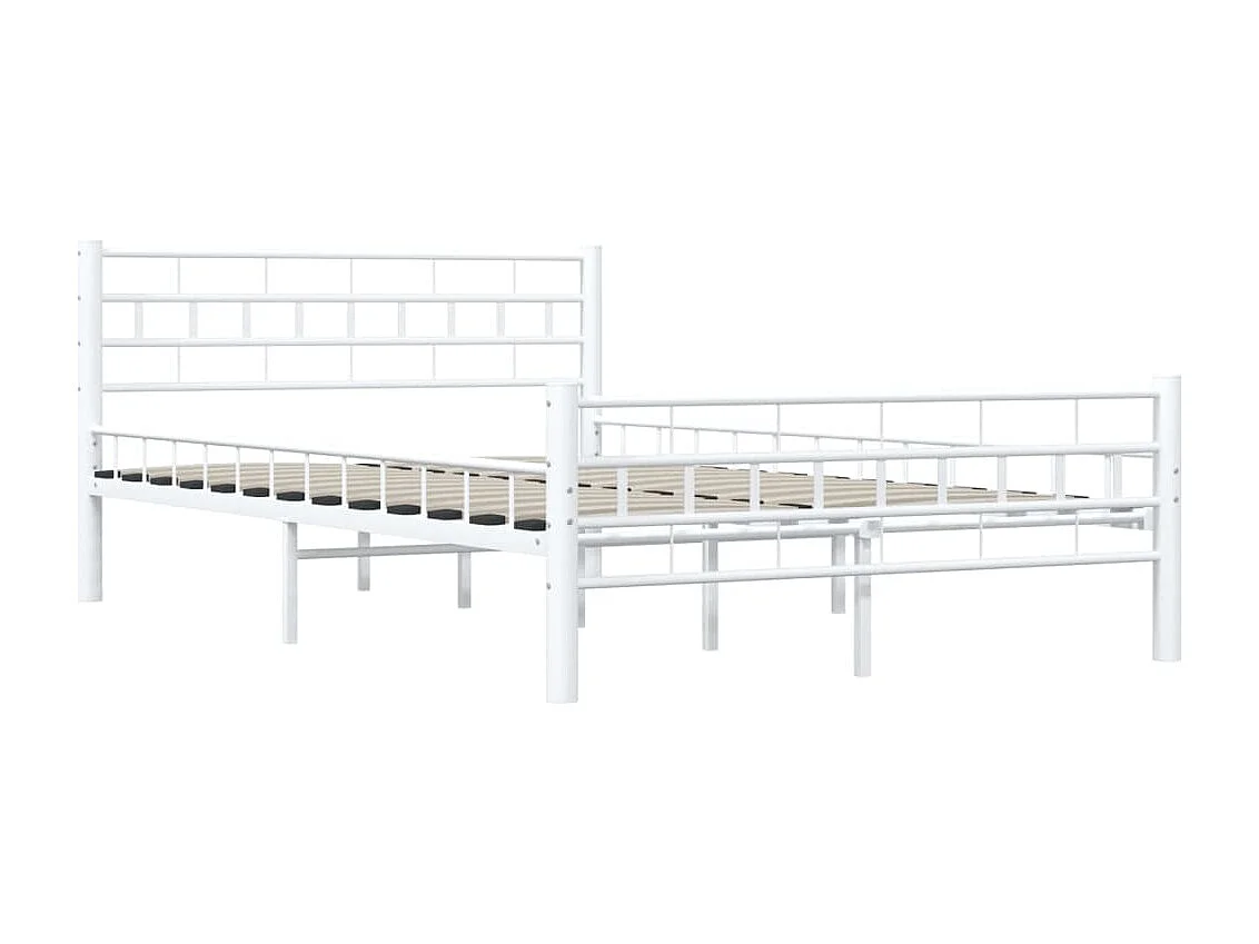 Estrutura de cama metal 140x200 cm branco