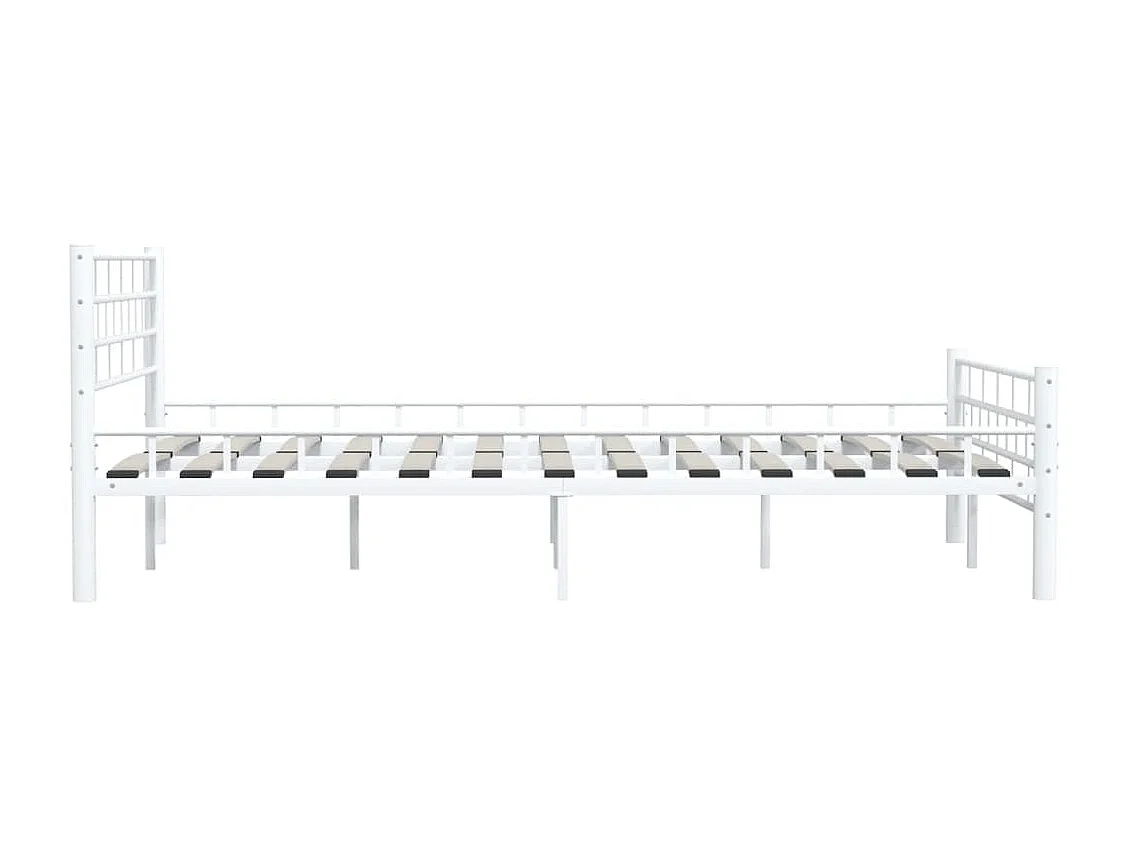 Estrutura de cama metal 140x200 cm branco