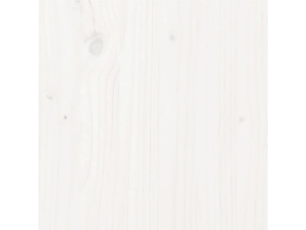 Estructura de cama de madera maciza de pino blanco 140x190 cm