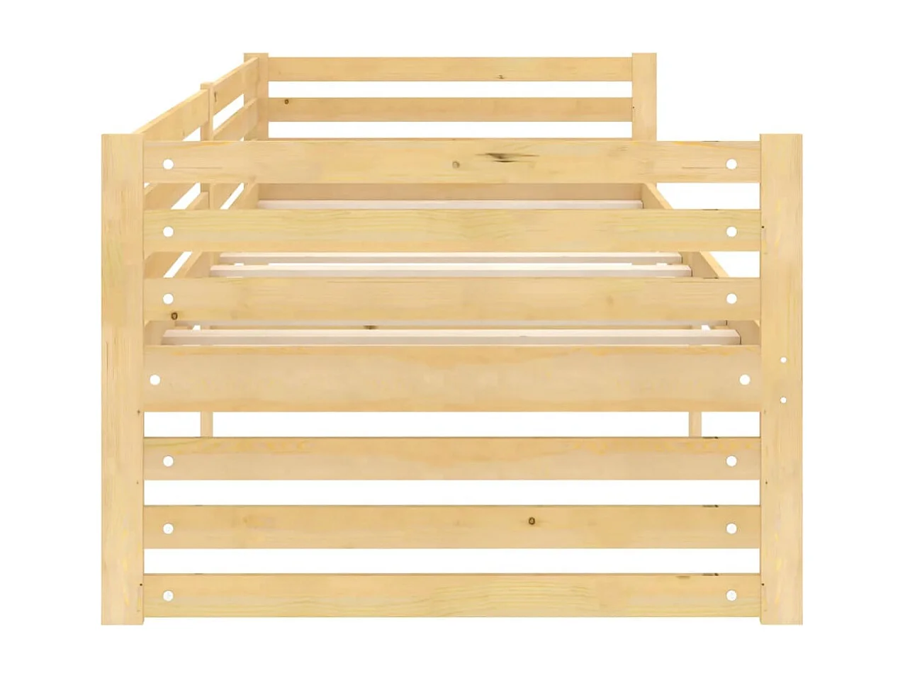 Sofá-cama 90x200 cm madeira de pinho maciça