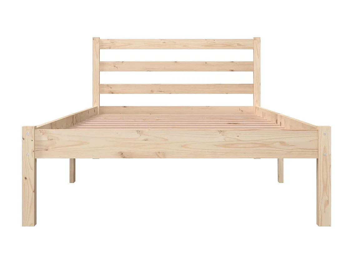 Cadre de lit Bois de pin massif 90x190 cm Simple