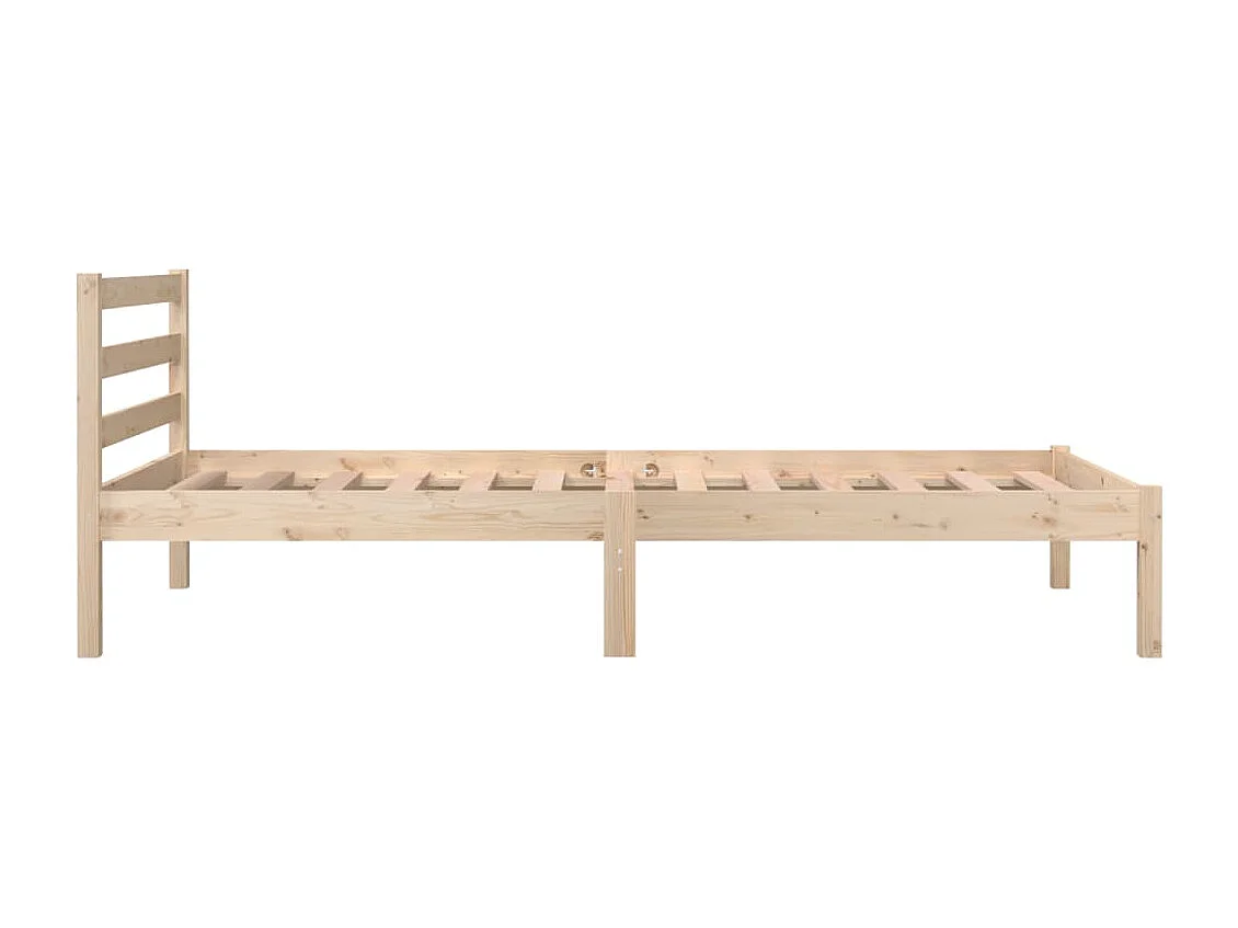 Cadre de lit Bois de pin massif 90x190 cm Simple