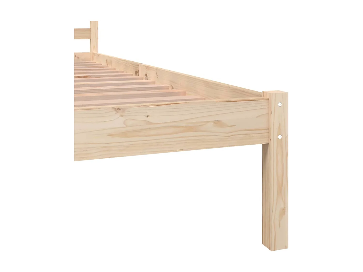 Cadre de lit Bois de pin massif 90x190 cm Simple