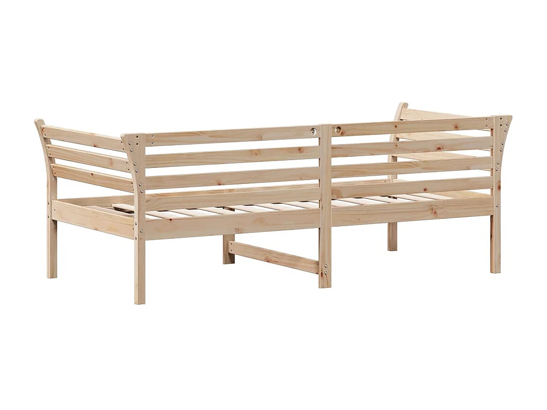 Sofá-cama 75x190 cm madeira de pinho maciça