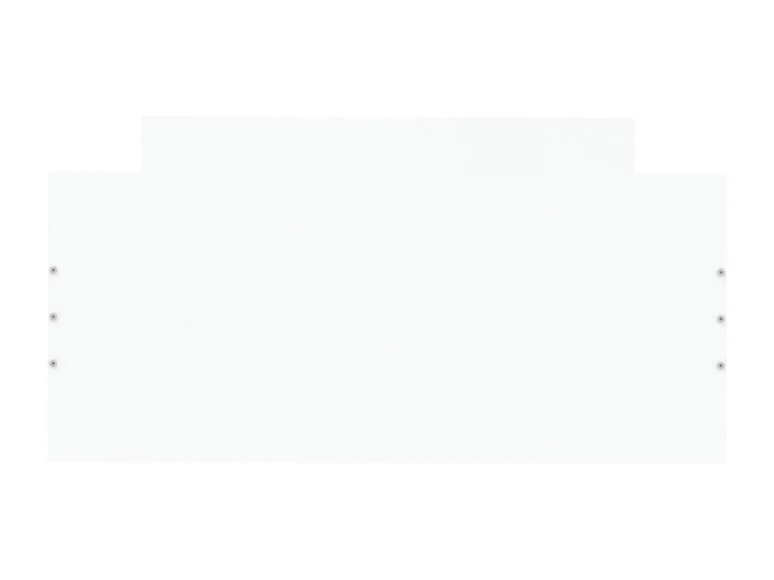 Cadre de lit blanc 90x200 cm bois d'ingénierie